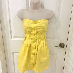 Papaya clothing yellow strapless summer dress